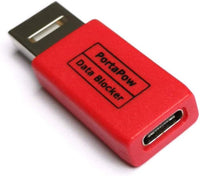 PortaPow USB-A to USB-C Data Blocker